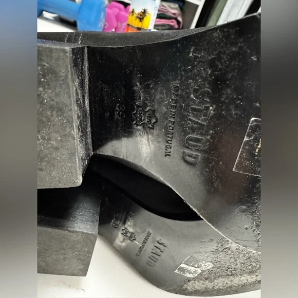 STAUD JUNE BOOTS BLACK LEATHER SIZE 39 🖤 - Picture 12 of 12